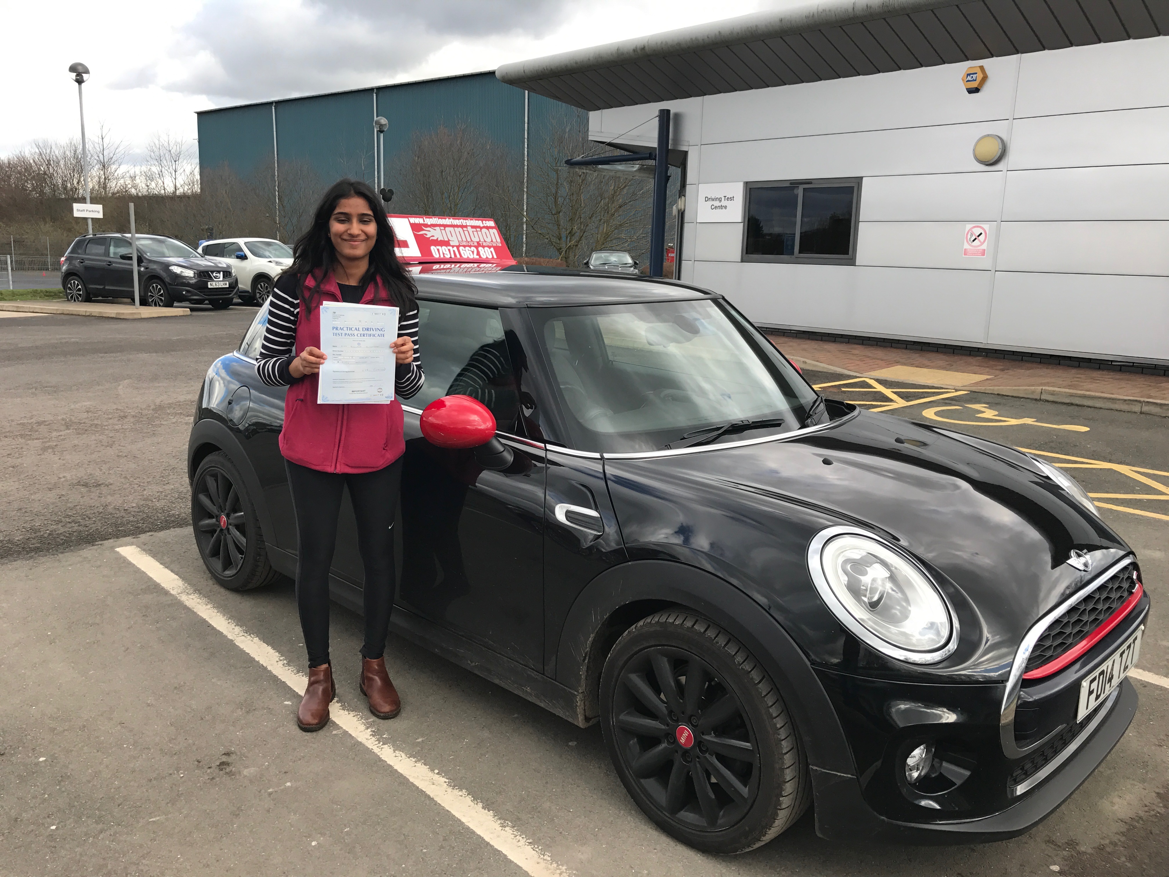 Well done for passing your test Bhuvana!